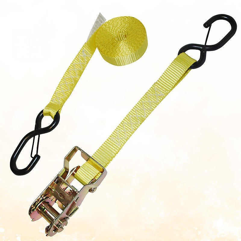 1" x 10' Ratchet Stap with S-Hooks