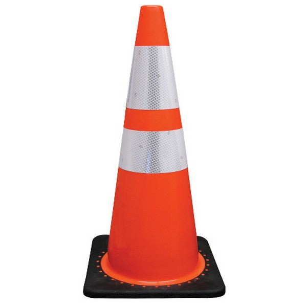 28" Traffic Cone, Reflective, 7lbs