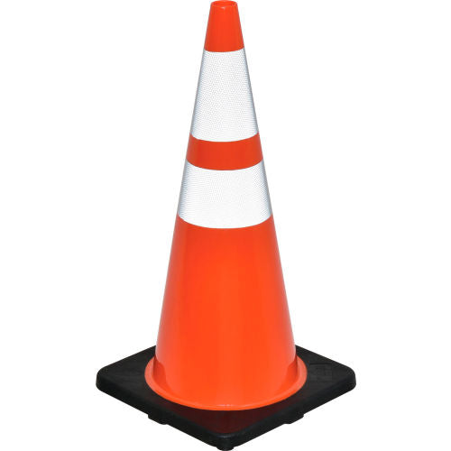 Cones - 28" Reflective, Black Base, 10lbs