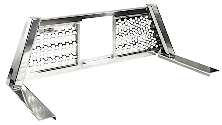 Pilot Car - Honeycomb Open Window Headache Rack- Powder Coated