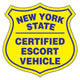 Pilot Car - 12" x 12" N.Y. Escort Magnet (Price/Pair)