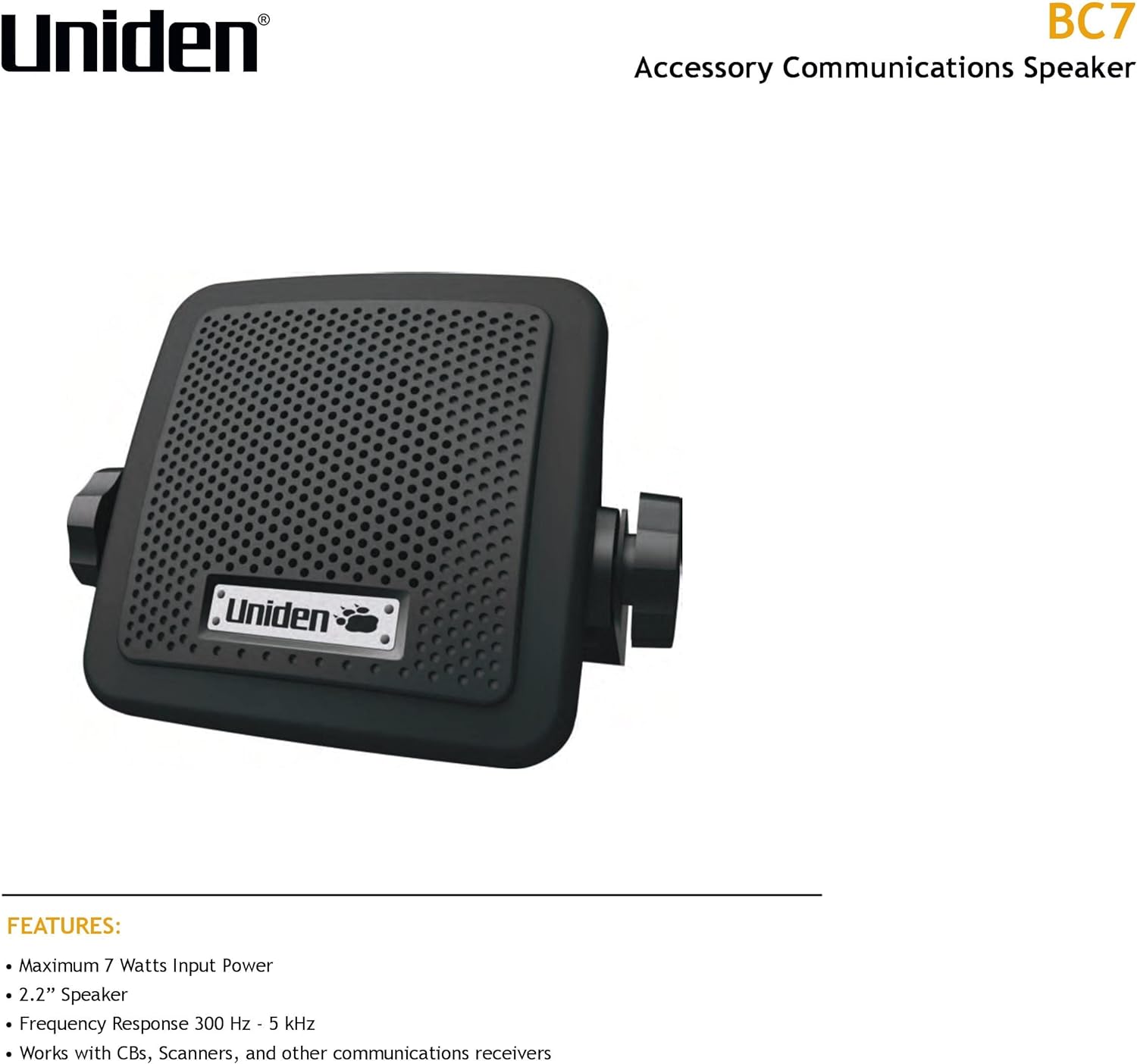 Bearcat 7-Watt External Communications Speaker