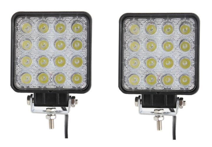 Lights - 48W LED Work Light 3520 Lumens Spot (PAIR)